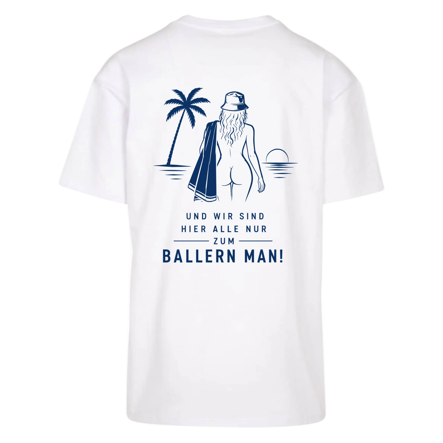 Nackige Frau – Oversized T-Shirt