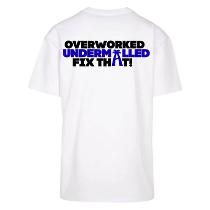 OVERWORKED UNDERMALLED – Oversized T-Shirt