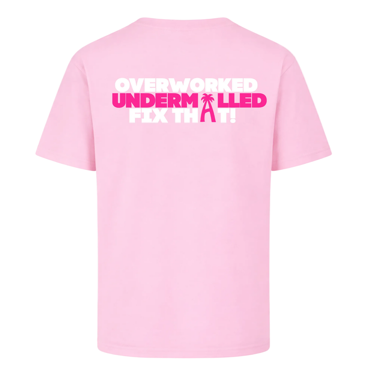 OVERWORKED UNDERMALLED – Oversized T-Shirt